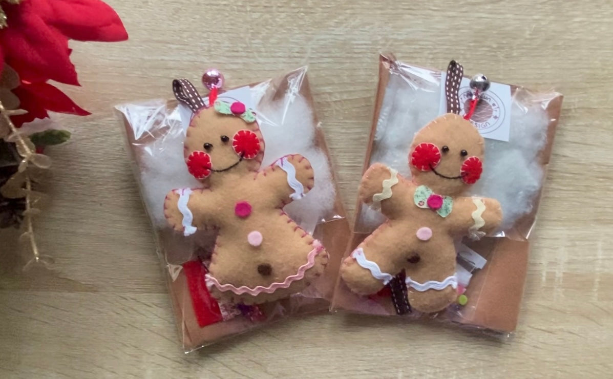 Make-Your-Own-Kit Gingerbread Cookie Felt