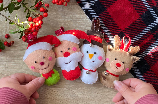 Make-Your-Own-Kit Christmas Gang Felt