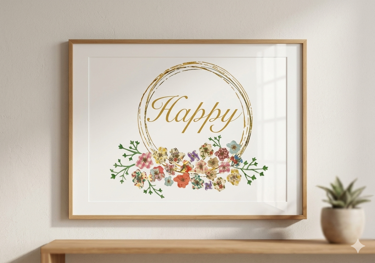 Happy A4 size